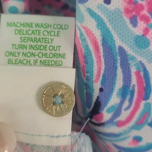 Lilly Pulitzer Luxletic Dress in Blue and Pink Floral - Picture 10 of 12